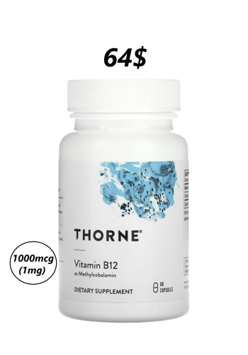 Vitamin B12 1000mcg 60' - Thorne (Methylcobalamin)