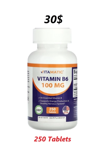 Vitamin B6 100mg 250' - Vitamatic