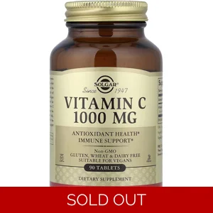 Vitamin C 1000mg 90 Pills - Solgar Bottle - Lebanon Supplements
