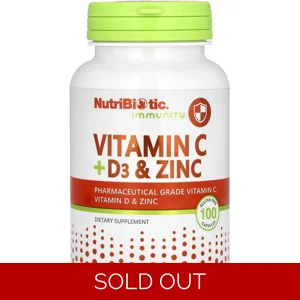 Vitamin C + D3 & Zinc - NutriBiotic (Immunity Booster) Bottle - Lebanon Supplements