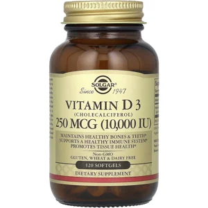Vitamin D 10,000IU 120 pills - Solgar Bottle - Lebanon Supplements