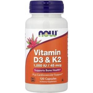 Vitamin D3 & K2 120' - NOW