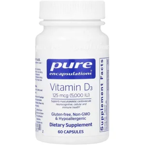 Vitamin D 5,000IU 60 pills - Pure Encapsulations Bottle - Lebanon Supplements