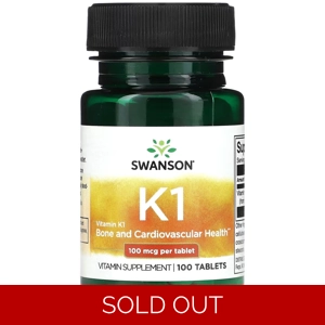 Vitamin K1 100mcg 100' - Swanson