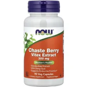 Vitex 300mg 90 Pills - NOW (Chasteberry) Bottle - Lebanon Supplements