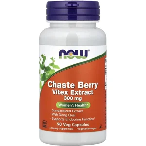 Vitex 300mg 90 Pills - NOW (Chasteberry) Bottle - Lebanon Supplements