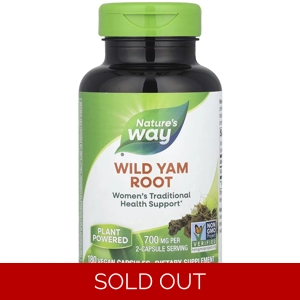 Wild Yam 700mg 180' - Nature's Way (700mg Per 2 Capsules)