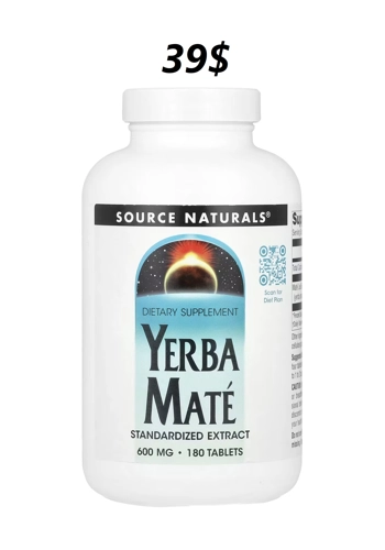 Yerba Mate 600mg 180' - Source Naturals