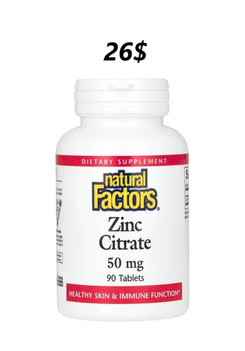 Zinc Citrate 50mg 90' - Natural Factors
