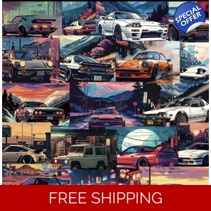 JDM, Retro & Supercar Vinyl Stickers | High-Quality Car Enthusiast Decals | Retro Style