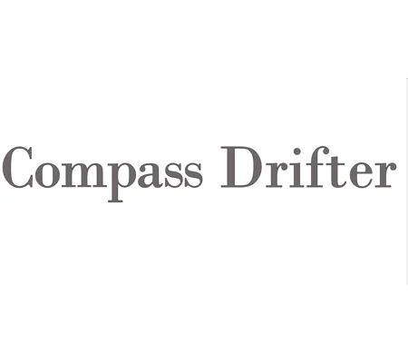 ~2 x COMPASS DRIFTER Vinyl Decal 12" x 1.7"