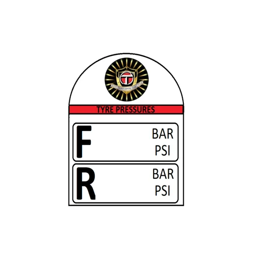 Van Dimension + Tyre Safety Stickers
