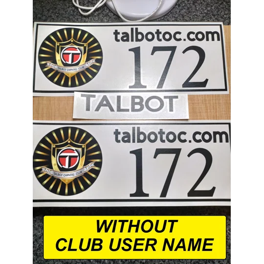 ~With Border 2 NEW, Vinyl Decal Members Numbers