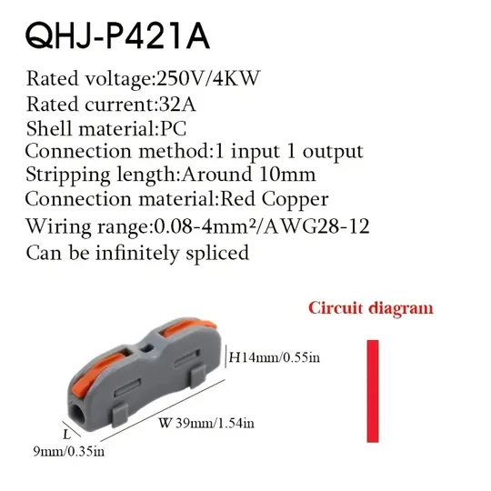 ~5x Wire Connector 1 Pin Splicing Terminal Blocks, Led Strip Lighting Electric Quick Connectors