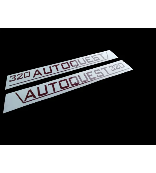 ~Autoquest 320 Decal Sticker 23in Many Colors