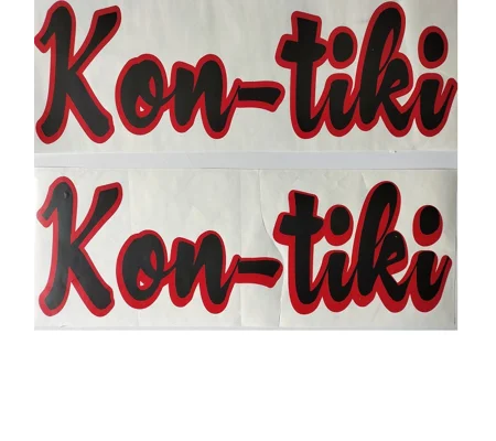 2 Kon-tiki Side Decals 44cm x 15cm ( 001 )