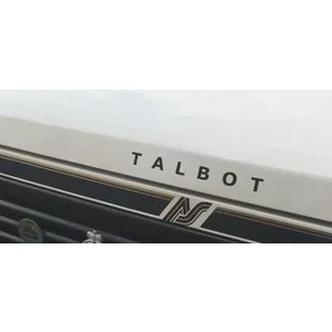 ~2 x TALBOT Bonnet Decal with Spaced Lettering