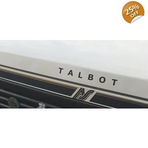 #2 x TALBOT Bonnet Decal with Spaced Lettering