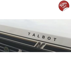 2 x TALBOT Bonnet Decal with Spaced Lettering