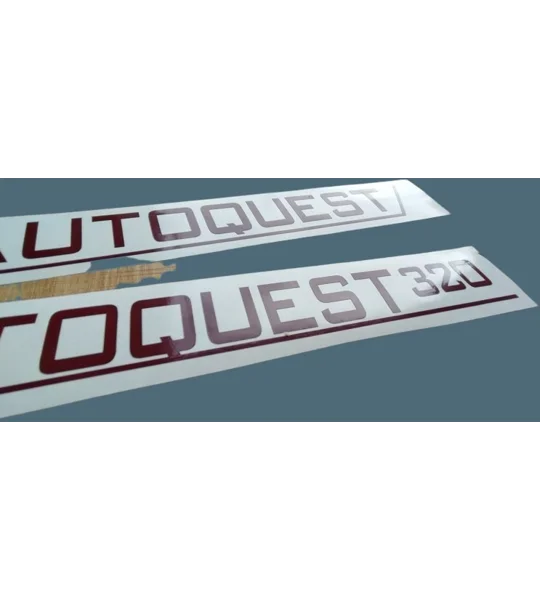 ~Autoquest 320 Decal Sticker 23in Many Colors