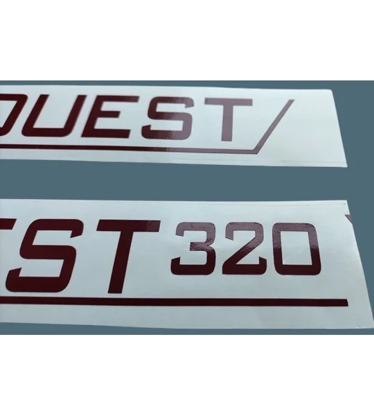 ~Autoquest 320 Decal Sticker 23in Many Colors