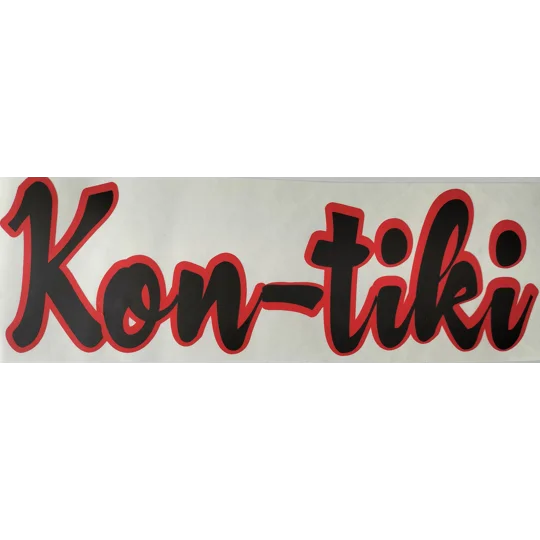 Single Kon-tiki Side Decal 44cm x 15cm ( 016 )
