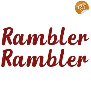 #2 Rambler Vinyl Decals 228mm x 47mm in dephion From The Auto Sleeper