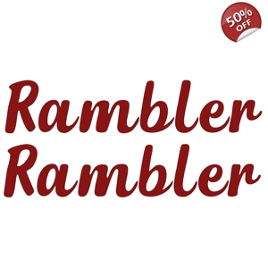 2 Rambler Vinyl Decals 228mm x 47mm in dephion From The Au..
