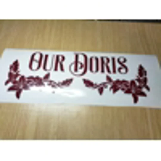 Any Name Your Camper / Motorhomes Name In Vinyl Decal
