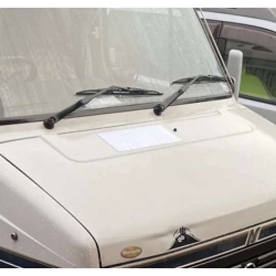 ~Single (1) White Bonet Talbot Express Vent Magnetic Covers 38cm X 14cm