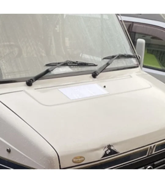 ~Single (1) White Bonet Talbot Express Vent Magnetic Covers 38cm X 14cm