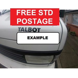 TALBOT Bonnet Vinyl Decal in Black