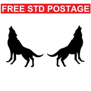 Pair Of Howling Wolves, Left & Right, 2 sizes