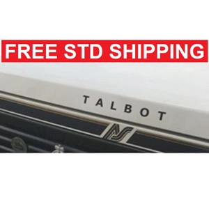 2 x TALBOT Bonnet Decal with Spaced Lettering