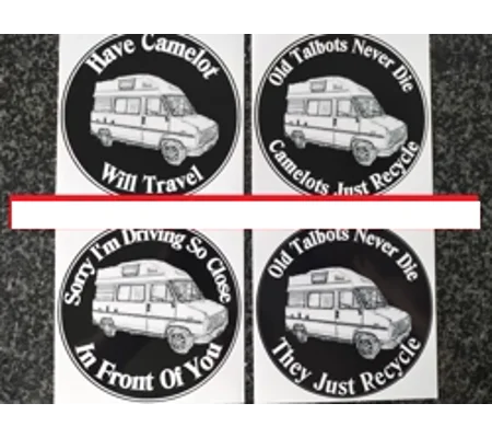 ~Set Of 4 Camelot Fun Stickers