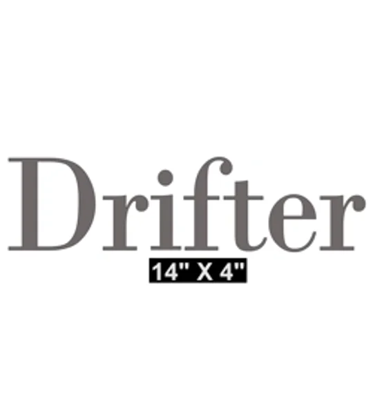 ~2 x DRIFTER Vinyl Decal 15" x 4"