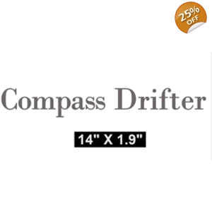 #2 x COMPASS DRIFTER Vinyl Decal 14