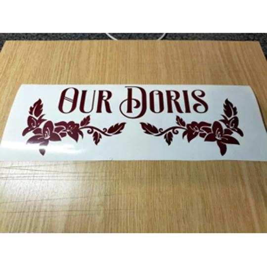 Any Name Your Camper / Motorhomes Name In Vinyl Decal