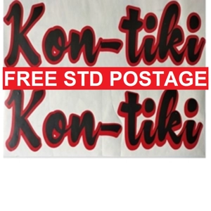 2 Kon-tiki Side Decals 44cm x 15cm ( 001 )