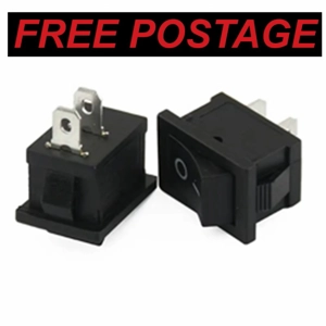 2 Single 12v Small Rocker switches