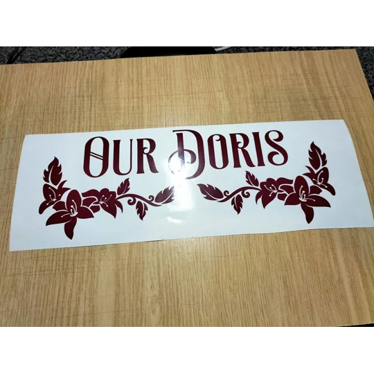 Any Name Your Camper / Motorhomes Name In Vinyl Decal