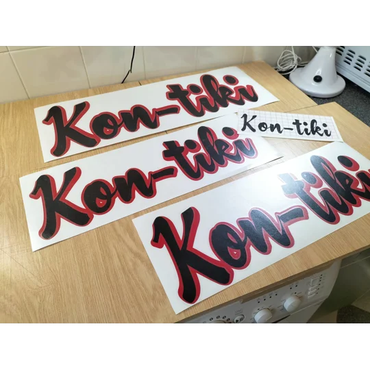 Large Rear Sides Kon-tiki Decal Set