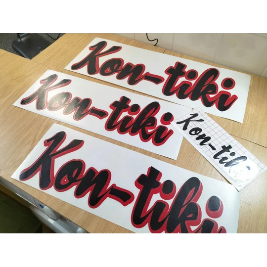 Large Rear Sides Kon-tiki Decal Set