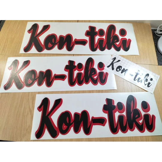 Large Rear Sides Kon-tiki Decal Set