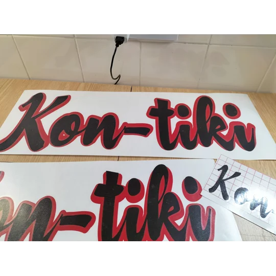 Large Rear Sides Kon-tiki Decal Set
