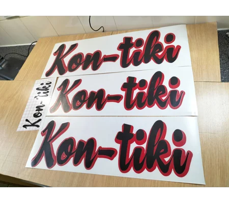 Large Rear Sides Kon-tiki Decal Set