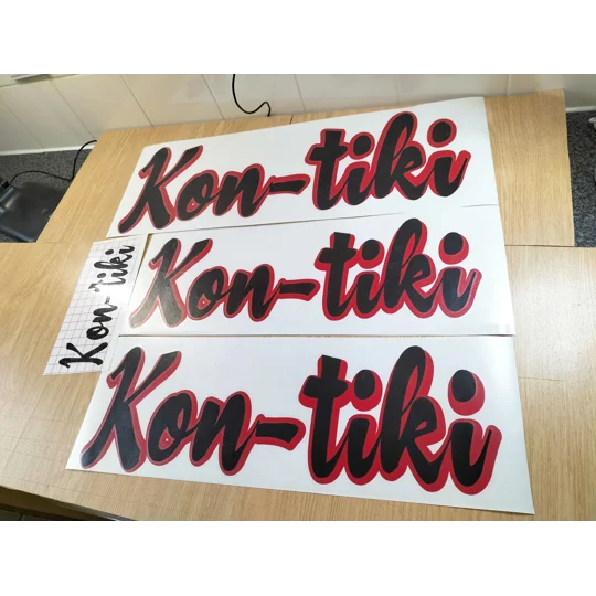 Large Rear Sides Kon-tiki Decal Set
