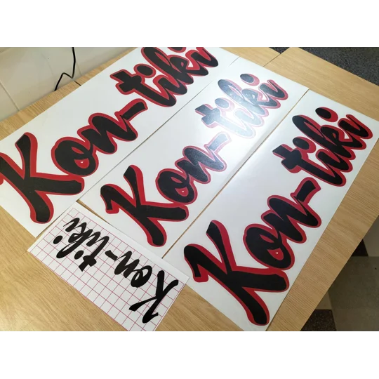 Large Rear Sides Kon-tiki Decal Set