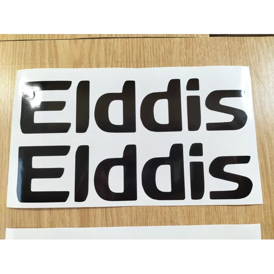 2 x Plain ELDDIS Decals 21 x 5cm