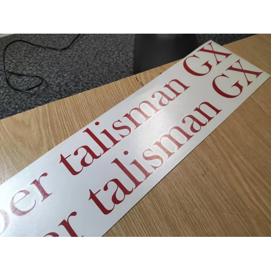 2 x Talisman GX or GL Auto Sleeper Decals various colors